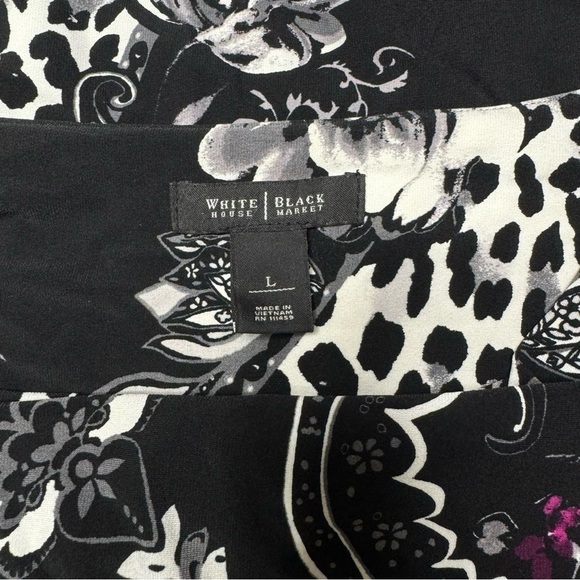 White House Black Market Floral Shift Dress Large - Picture 9 of 10